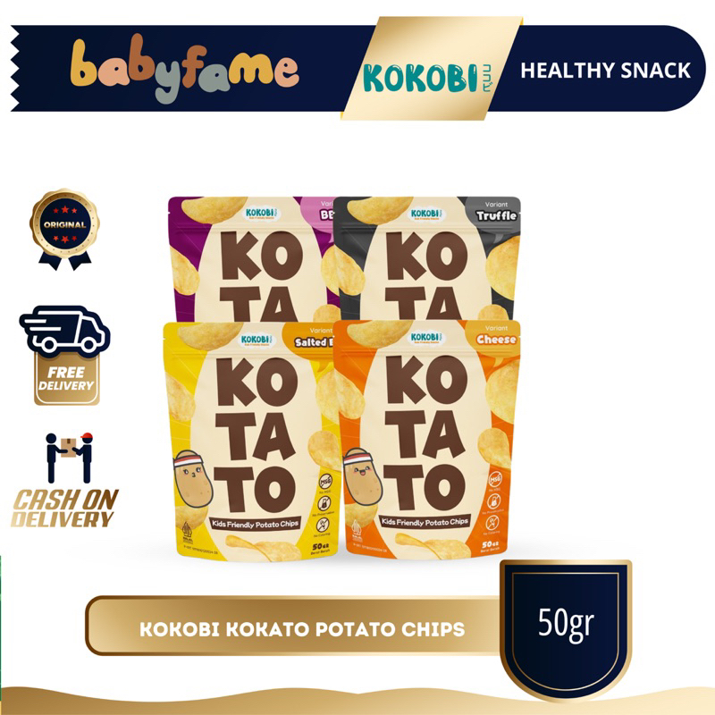 

KOKOBI KOTATO POTATO CHIPS | HEALTHY SNACK | 50GR | CEMILAN ANAK