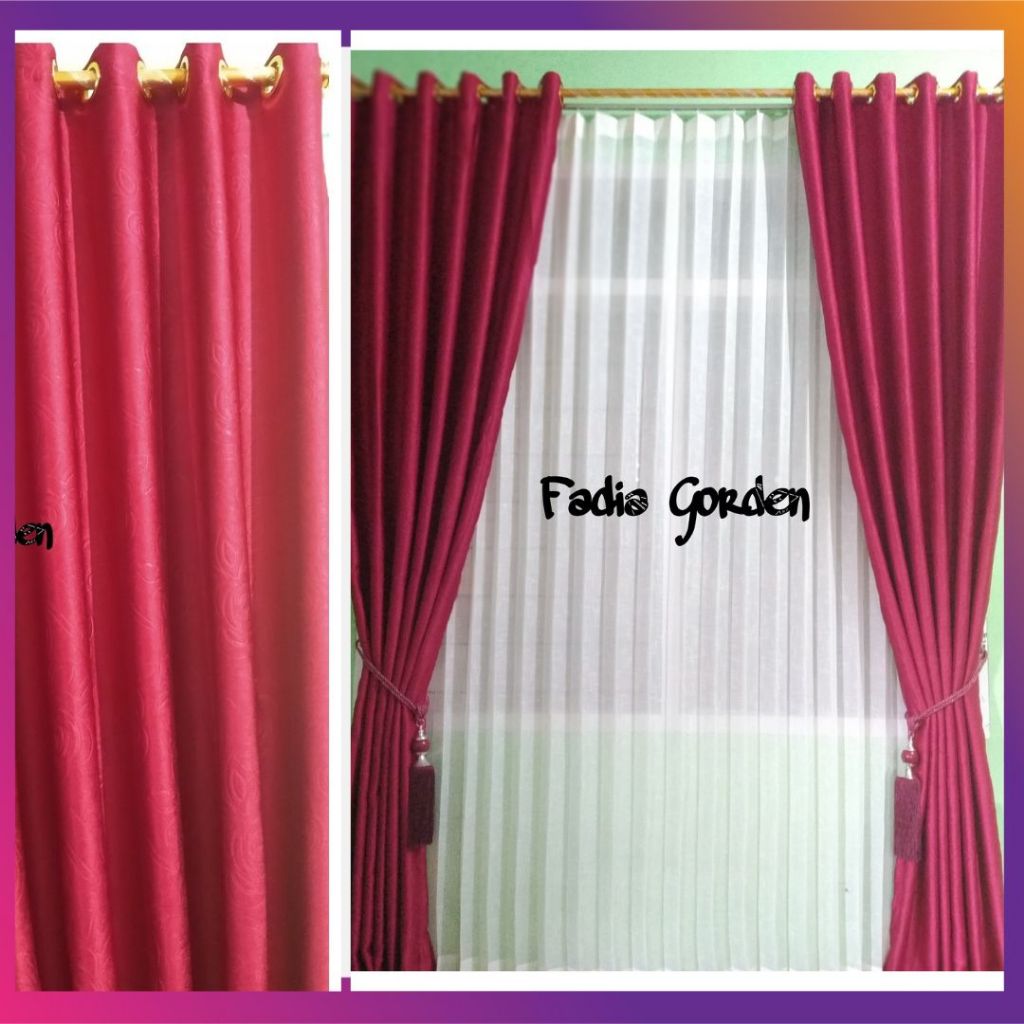 GORDEN BLACKOUT EMBOS POLOS GRADE A /GORDEN BLACKOUT IMPORT MINIMALIS SUPER DUPER TEBAL DAN MEWAH /1