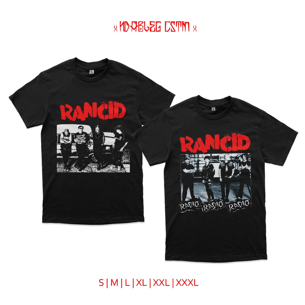 kaos Rancid radio kaos band rancid radio combed 24s