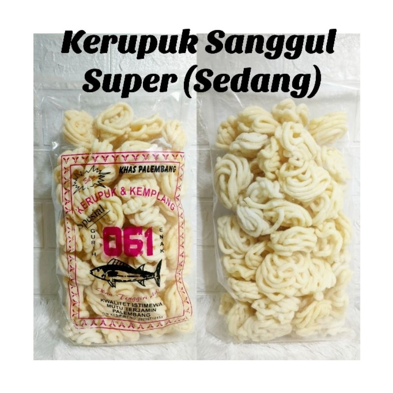 

KERUPUK SANGGUL SUPER UKURAN KECIL 250GR - ASLI IKAN TENGGIRI PALEMBANG