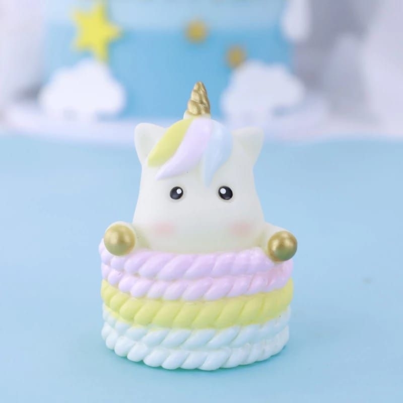 {OTU} Topper Kue Unicorn Hiasan Cake Ulang Tahun / Dekorasi Kue Ulang Tahun Karakter Unicorn / Pajan