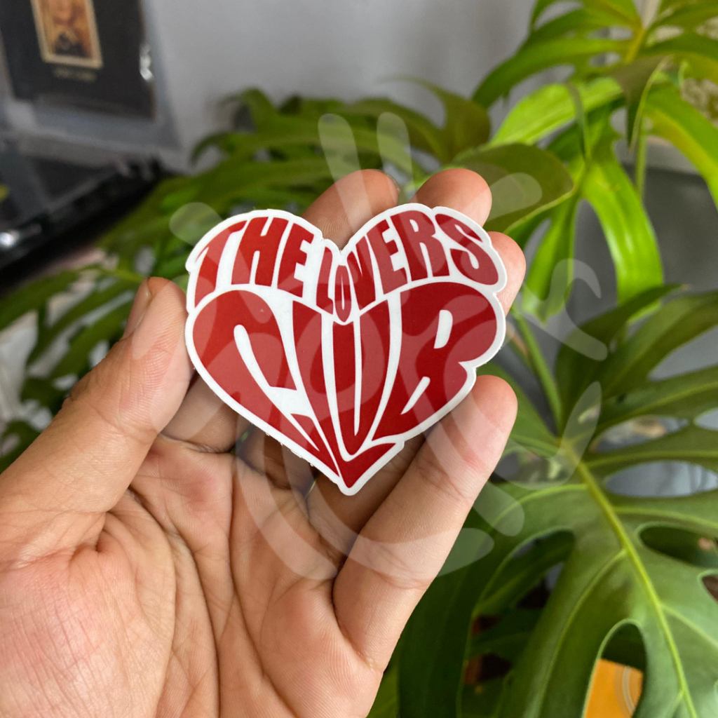 

sticker the lovers club / aesthetic sticker / sticker tumblr / aesthetic sticker / stiker hp / stiker laptop / stiker helm / stiker satuan / stiker tahan air / sticker pack