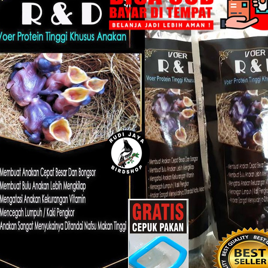 Hemat dan Berkualitas RD RND LOLOH PUR VOER PAKAN MAKANAN BURUNG LOLOHAN ANAKAN PIYIK SUAP BAYI ANAK