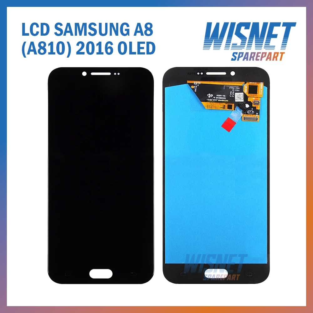 Grosir LCD Samsung A8 (A810) 2016 OLED ORIGINAL 100% Fullset Touchscreen Garansi 1 Bulan + Packing B