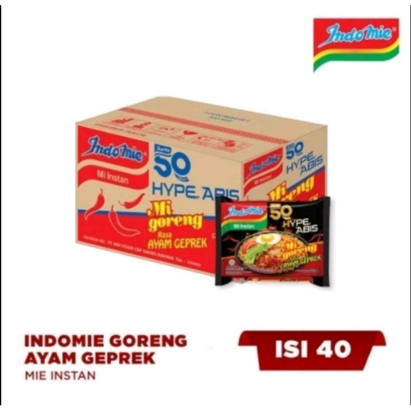 

Indomie Goreng Ayam Geprek 85gr (1Dus)