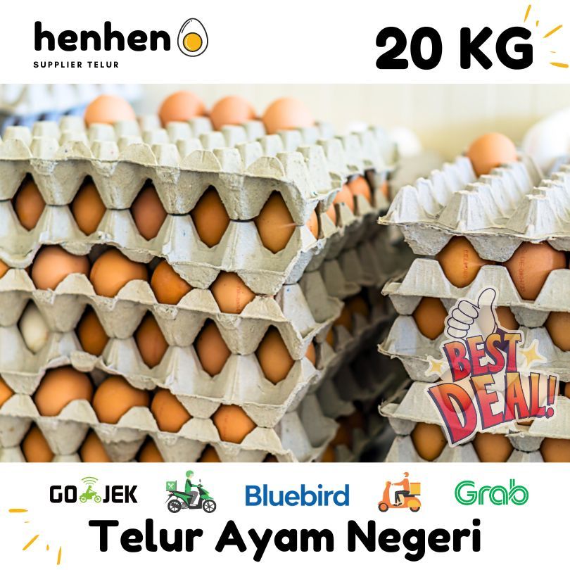 

TELUR AYAM NEGERI PER IKAT 20 KG HENMART