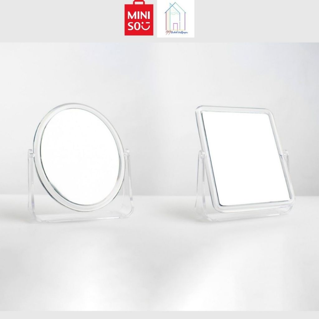 MINISO MIRROR | CERMIN FASHION ORIGINAL MINISO KACA HANDMIRROR CERMIN MAKE UP MINISO