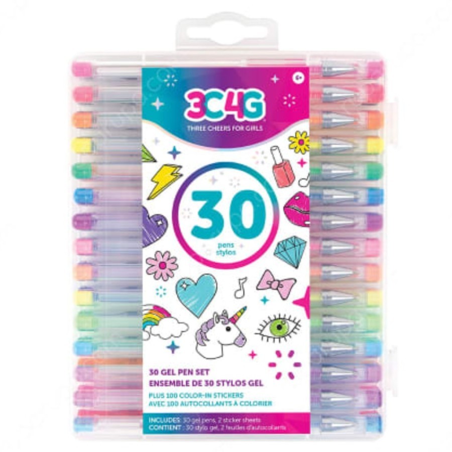 

Mainan Anak Make It Real Set 30 Pcs Gel Pen Penail Warna dan Sticker
