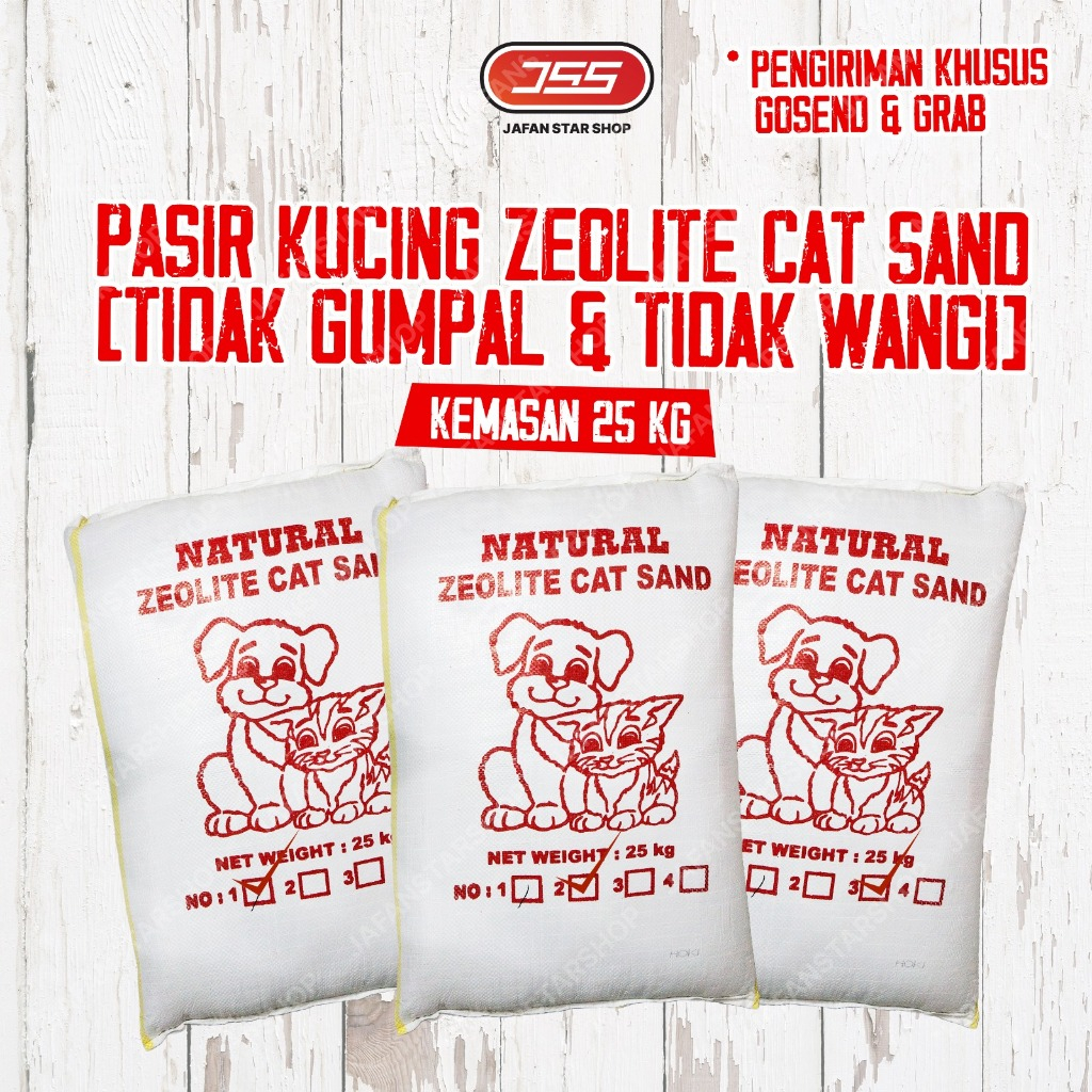 Pasir Zeolit Pasir kucing 25 kg Pasir Hamster Pasir Anjing Lokal GOSEND GRAB