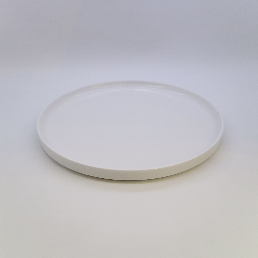 (DAPOORAN) White Glossy Stack Salad Plate/Sharing Plate/Plate HORECA/Piring Cantik/Piring Putih