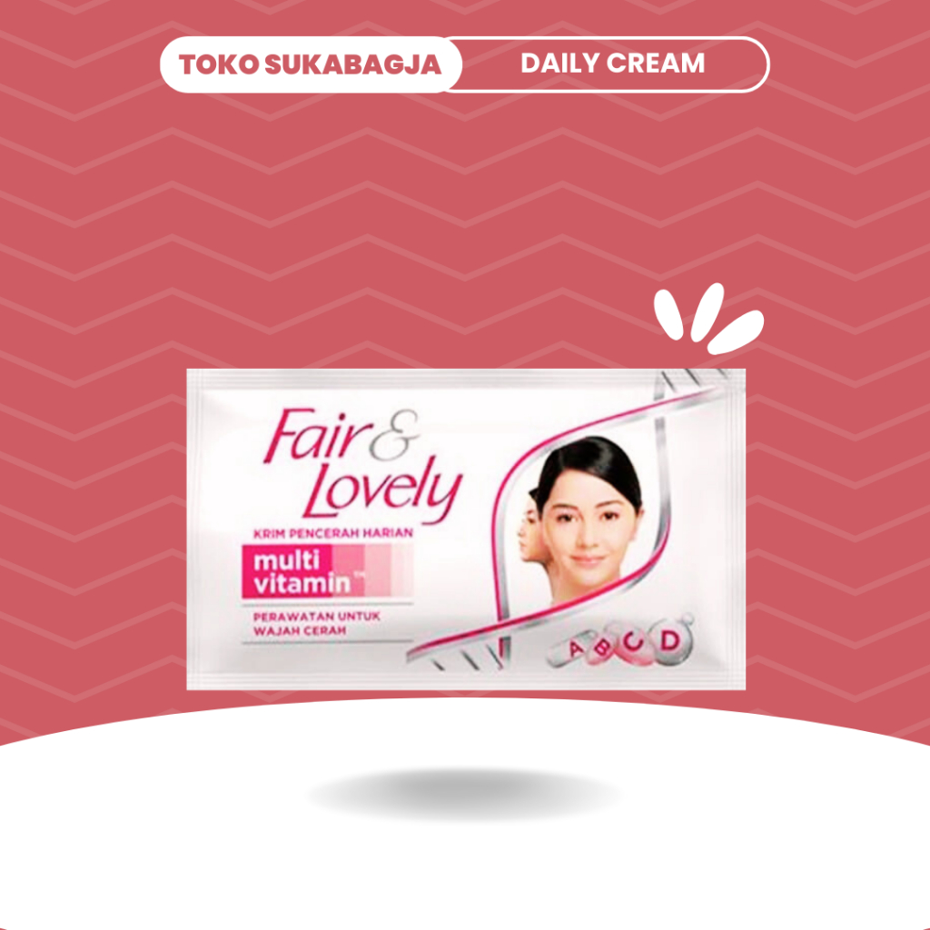 Fair & Lovely / Glow & Lovely Multivitamin Cream / Krim sachet 9gr