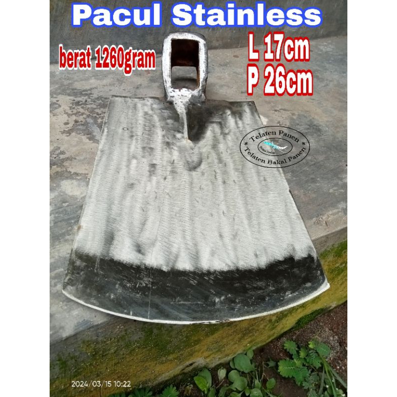 Pacul Stainless | Cangkul Anti lengket tanah Licin
