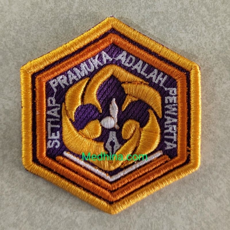 Badge Setiap Pramuka Adalah Pewarta Bordir Timbul 3D