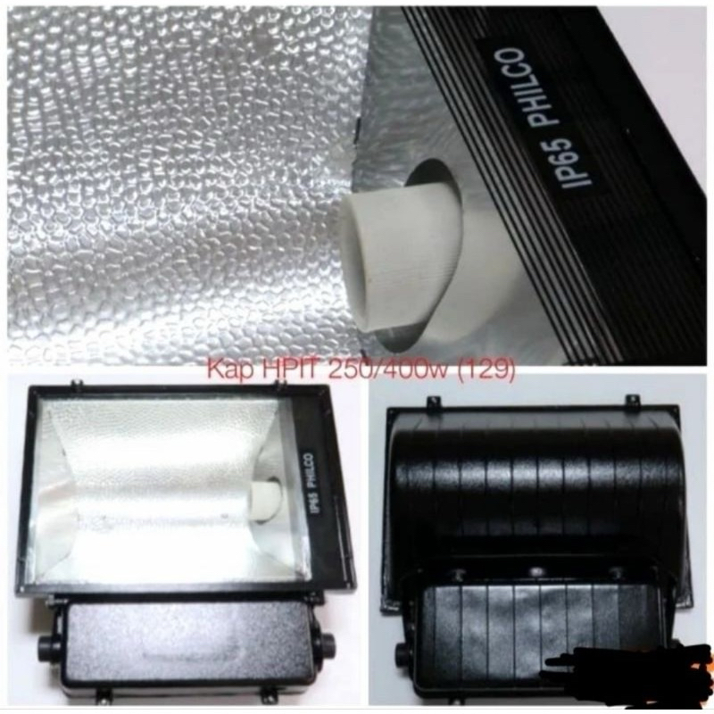 kap lampu sorot Philco HPIT 250Watt komponen Philips