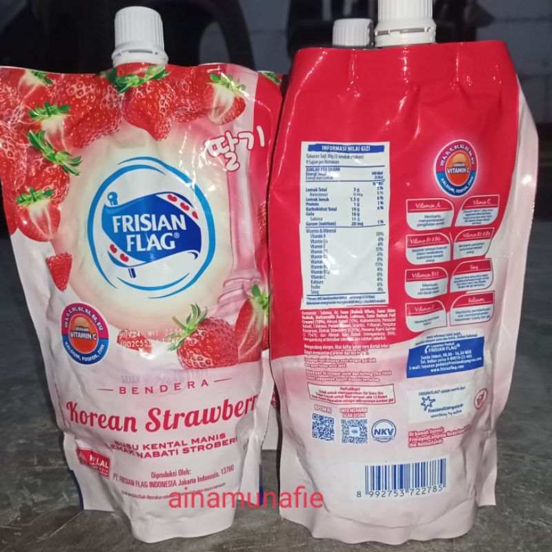 

FRISIAN FLAG KOREAN Strawberry 260 gram susu Kental Manis