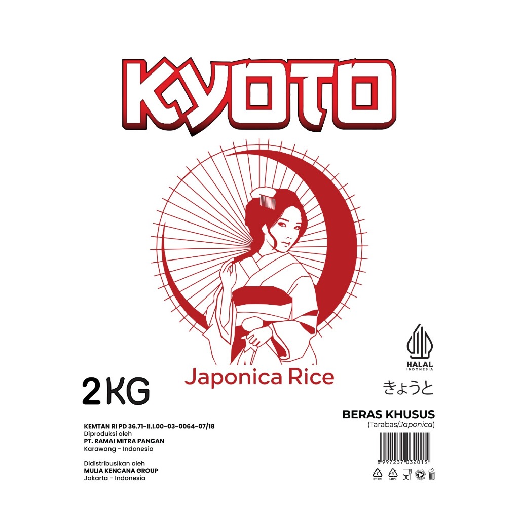 

BERAS JEPANG 2 KG KYOTO JAPONICA RICE / BERAS JEPANG NO 1, BERAS TARABAS, BERAS SUSHI RICE, BERAS BENTO RICE, BERAS ONIGIRI RICE, SETARA KOSHIHIKARI, OKINIRI, IKIRU, HIDEAKI, KIYOSHI, KOKOHO, KOKUHO, SHIROKU, DIATAS SUMO