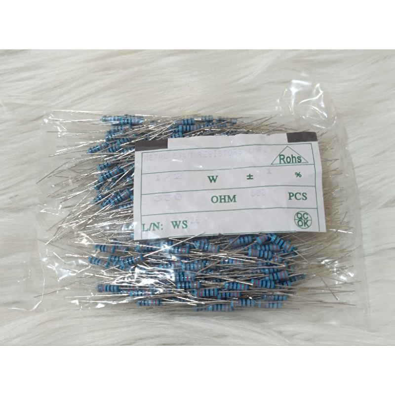 500 pcs resistor 1/2 watt 220R 330R R 1/2w biru 0.5 watt metal film