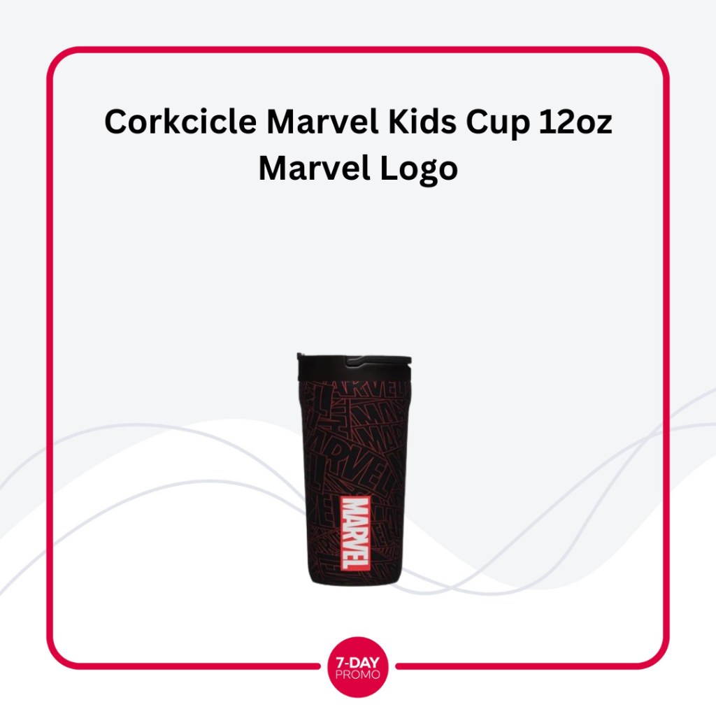 Corkcicle Marvel Kids Cup 12oz Marvel Logo