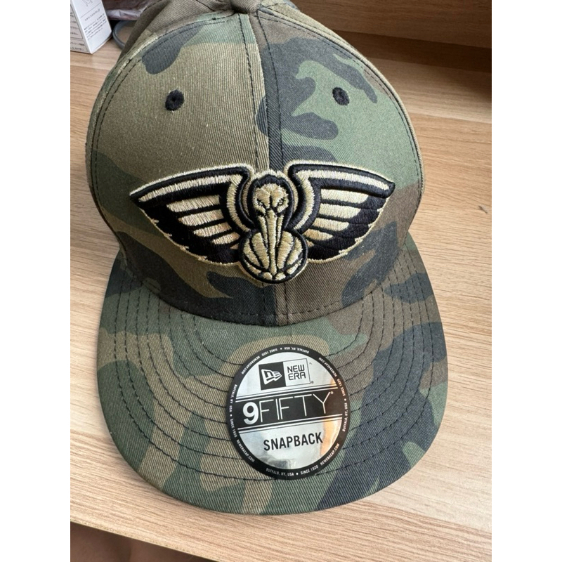 NEW ERA 9 FIFTY SNAPBACK NBA Camo Metal Osfa Custom - Topi Army
