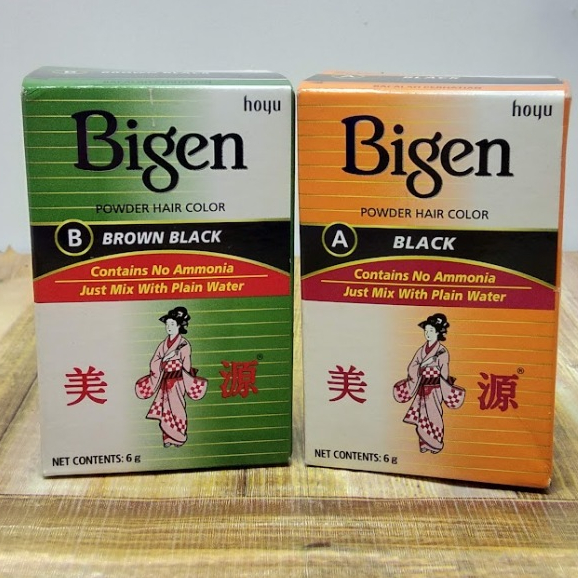 Bigen Hair Color 6gr/Hair Color Powder Bigen/Pewarna Rambut Bigen/Semir Rambut Hitam/Semir Rambut Co