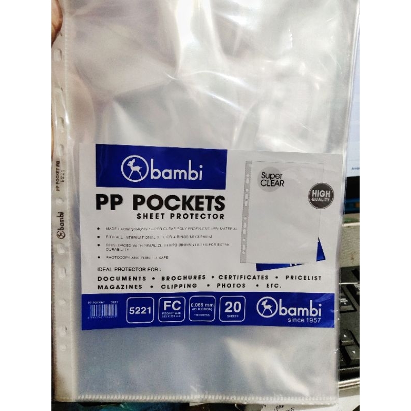 

Plastik PP Pocket Bambi (1 pack)