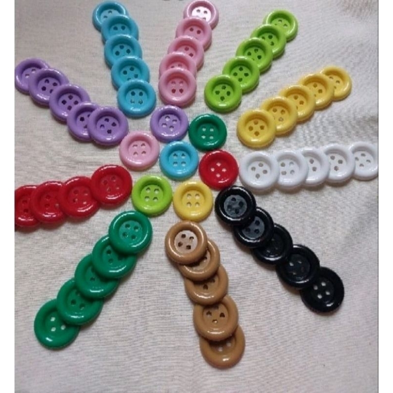 Kancing Aplikasi 2,5 cm Satuan / Kancing Warna Warni 2,5cm/ Kancing Baju Anak