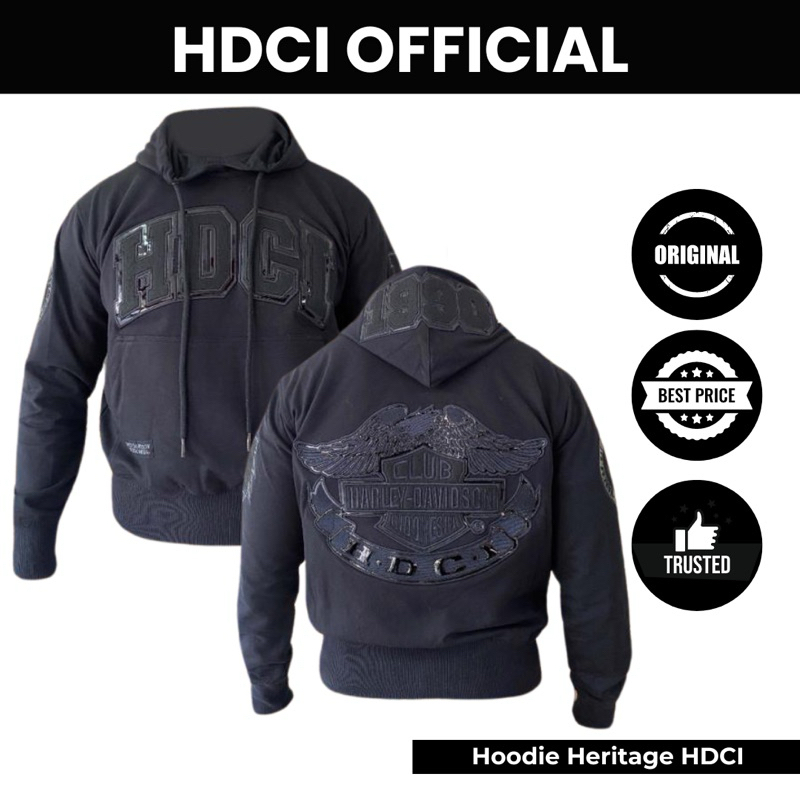 Hoodie Heritage Harley Davidson Club Indonesia Official Merchandise
