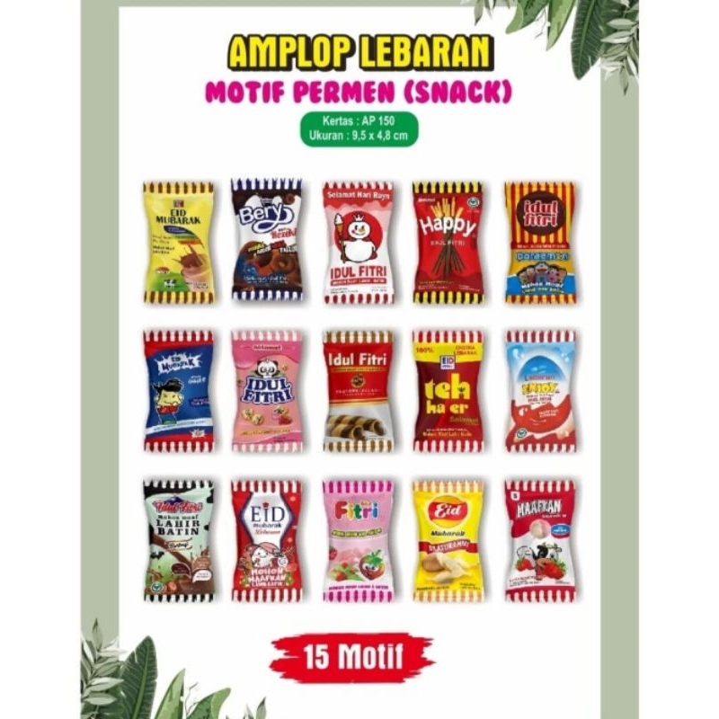 

Amplop Lebaran Permen Seri Shabic dan Snack