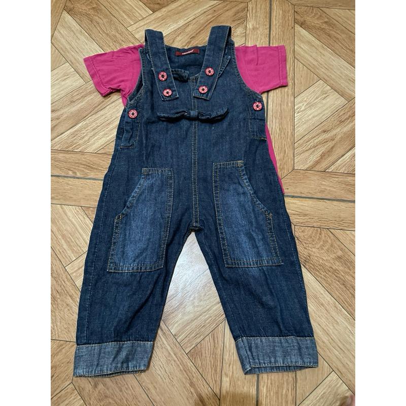 preloved one set baju kodok overall / jumpsuit anak hipofant 2-3 th
