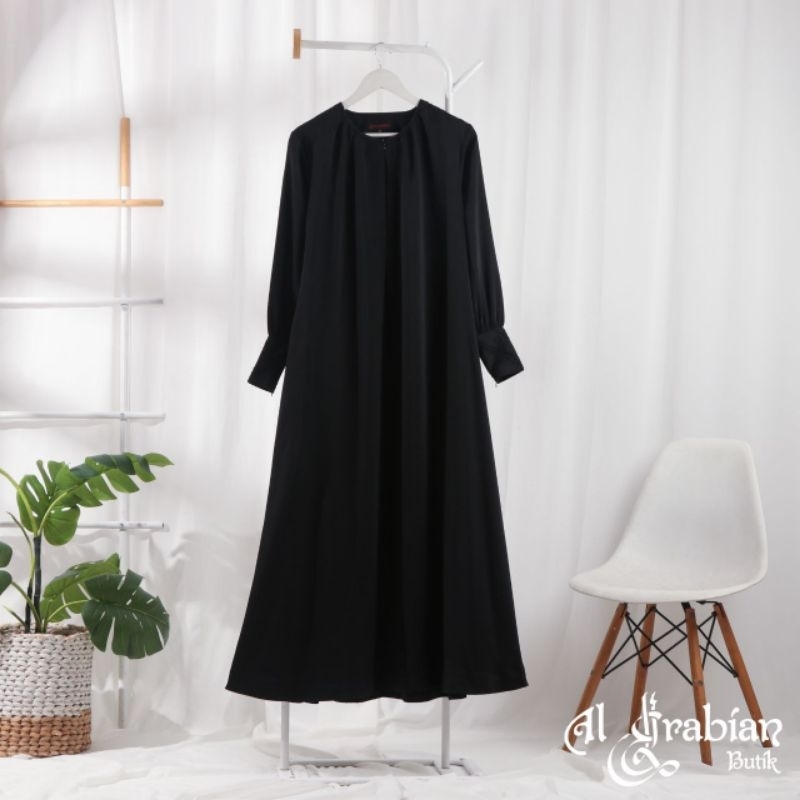 ABAYA RAYYA SERIES GLOSSY BY AL ARABIAN BUTIK TAZARA | GAMIS POLOS SYAR'I PREMIUM | Gamis Rayya Taza