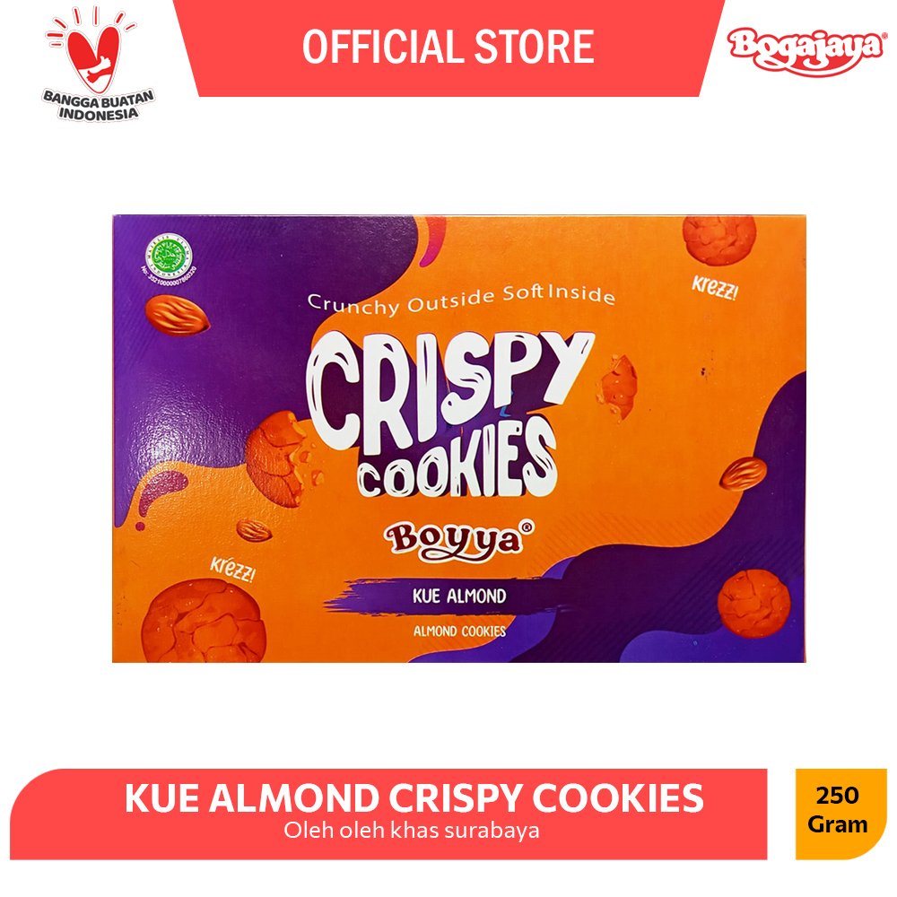 

Kue Almond Crispy Cookie Oleh Oleh Surabaya Kemasan Besar 250 Gram