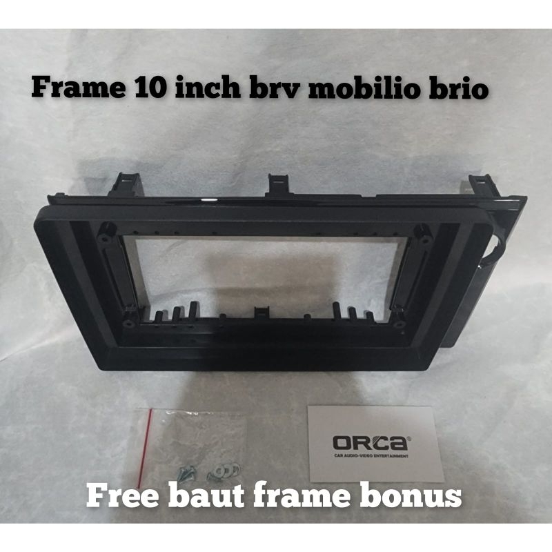 frame head unit android 10 inch mobil honda brv mobilio brio
