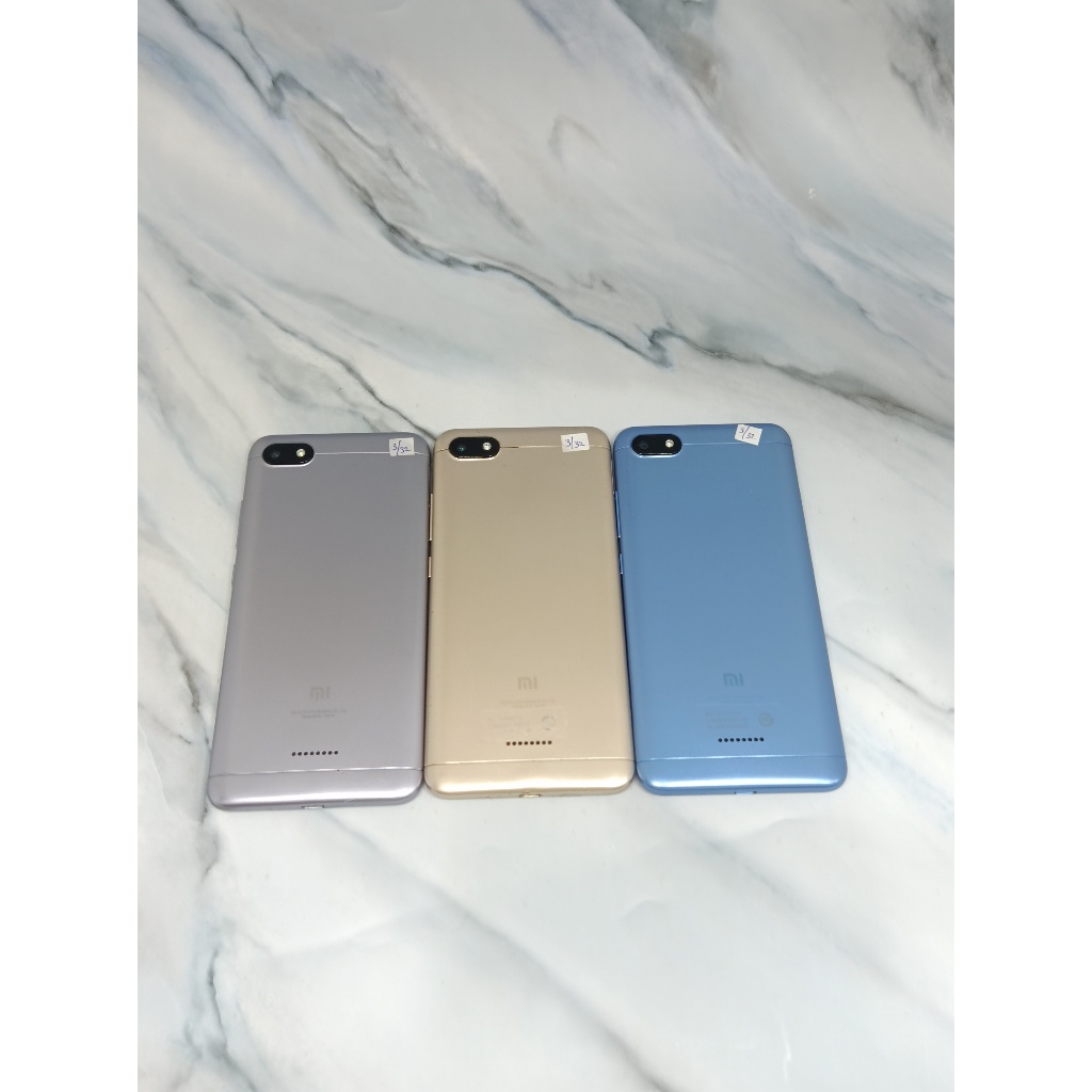 Handphone Redmi 6a ram 3gb internal 32gb Second Original Murah dan bergaransi