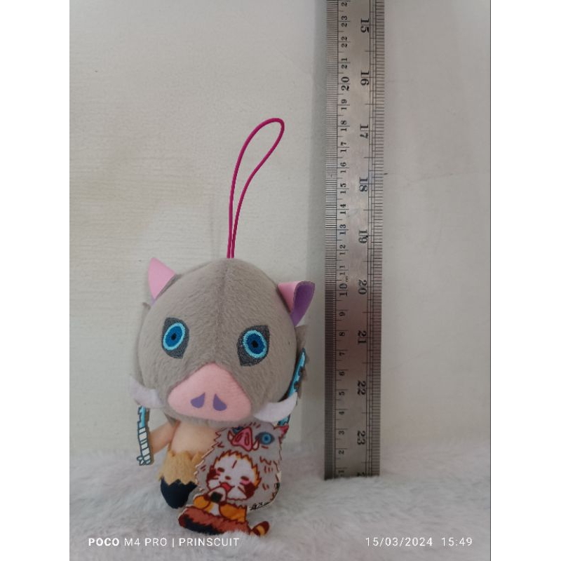 Boneka Inosuke Demon Slayer Kimetsu No Yaiba Plush Nuigurumi Doll Anime