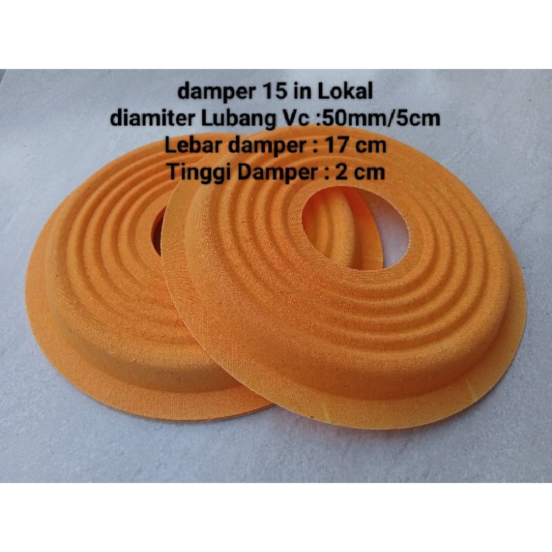 Damper Speaker 15 in Tinggi Lubang 50mm