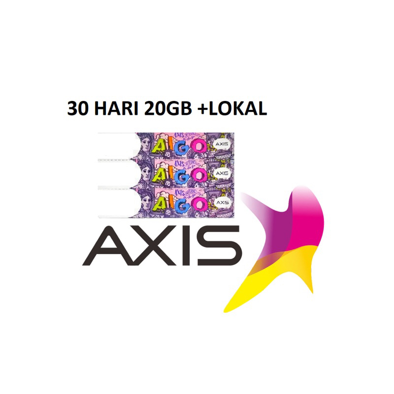 JUAL RUGI VOUCHER AXIS 30 HARI 20GB +LOKAL (03781652)