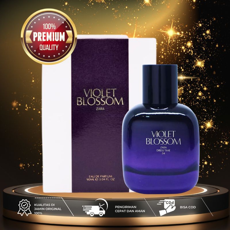 【100% Premium】PARFUM ZAARA VIOOLET BLOSOOOM PARFUM 90ML PARFUM PRIA PARFUM WANITA TAHAN LAMA