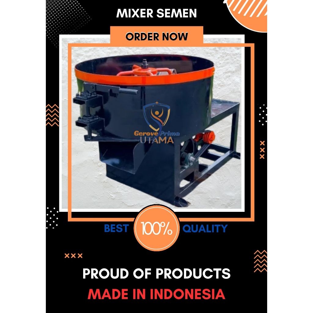 Mixer Adukan Semen untuk Pembuatan Beton/Batako/Paving Block dll
