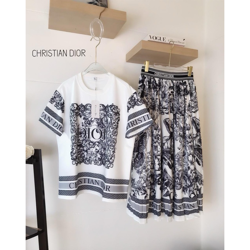 Oneset dior rok panjang super premium import bangkok bkk