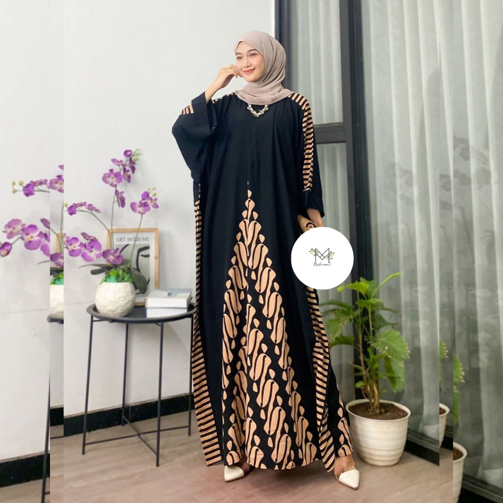 Madhumati.id Kareen Home Dress Kimono Batwing Rayon Premium Jumbo
