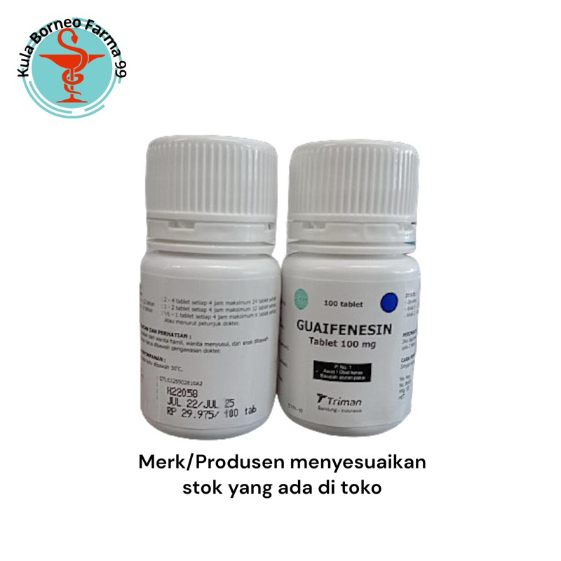 Guaifenesin Botol 100 Tablet