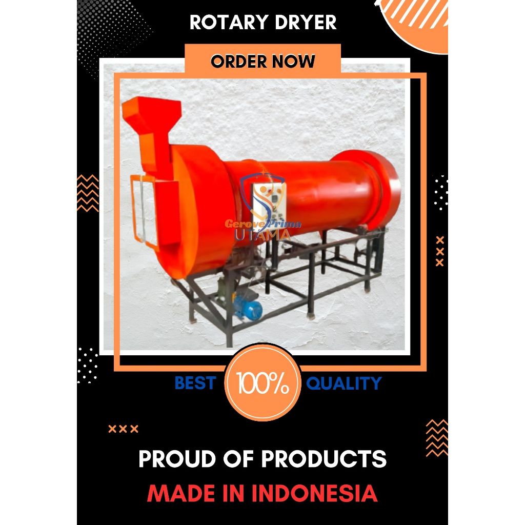 Rotary Dryer / Pengering Rotary / Pengering Padi/Jagung/singkong Dll.
