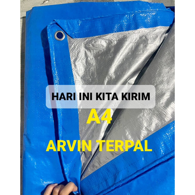 Terpal jadi A4 2x6 / terpal plastik / terpal tenda / terpal truk tutup mobil / terpal jadi
