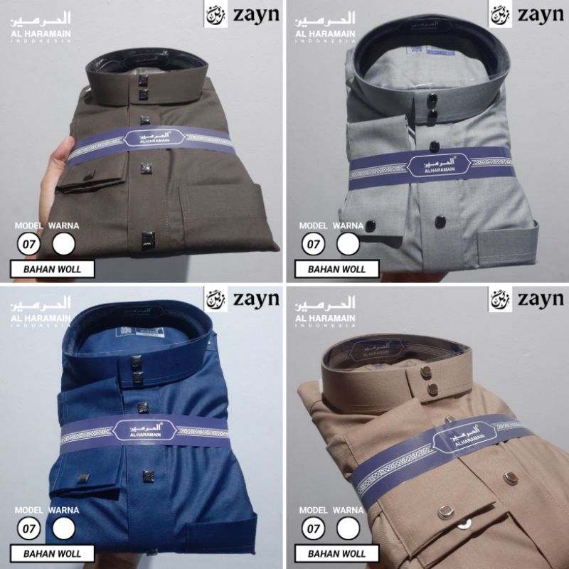 JUBAH AL HARAMAIN WOOL KANCING KOTAK MODEL BARU