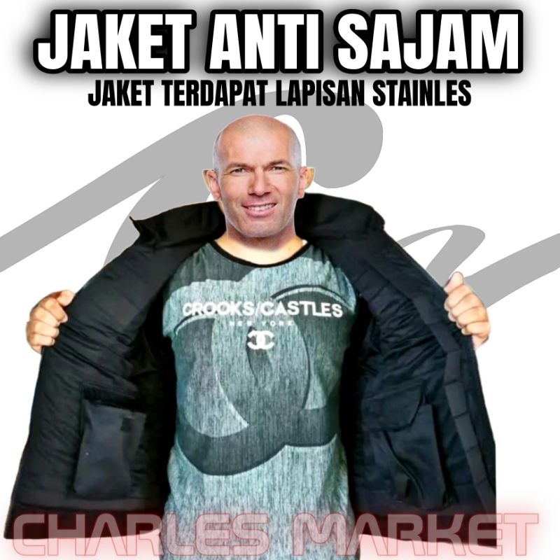 JAKET ANTI SENJATA TAJAM HITAM - JAKET SAJAM HITAM - BAJU ANTI SAJAM ORIGINAL
