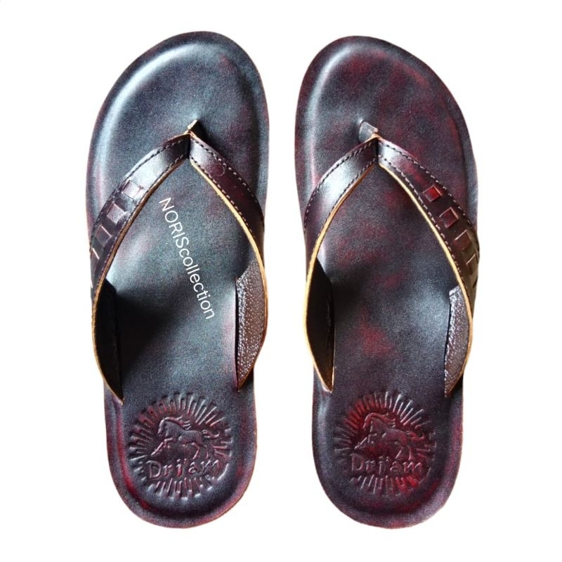 Sandal Kulit Pria | Sandal Pria Kulit Asli Original | Sandal Jepit Kulit