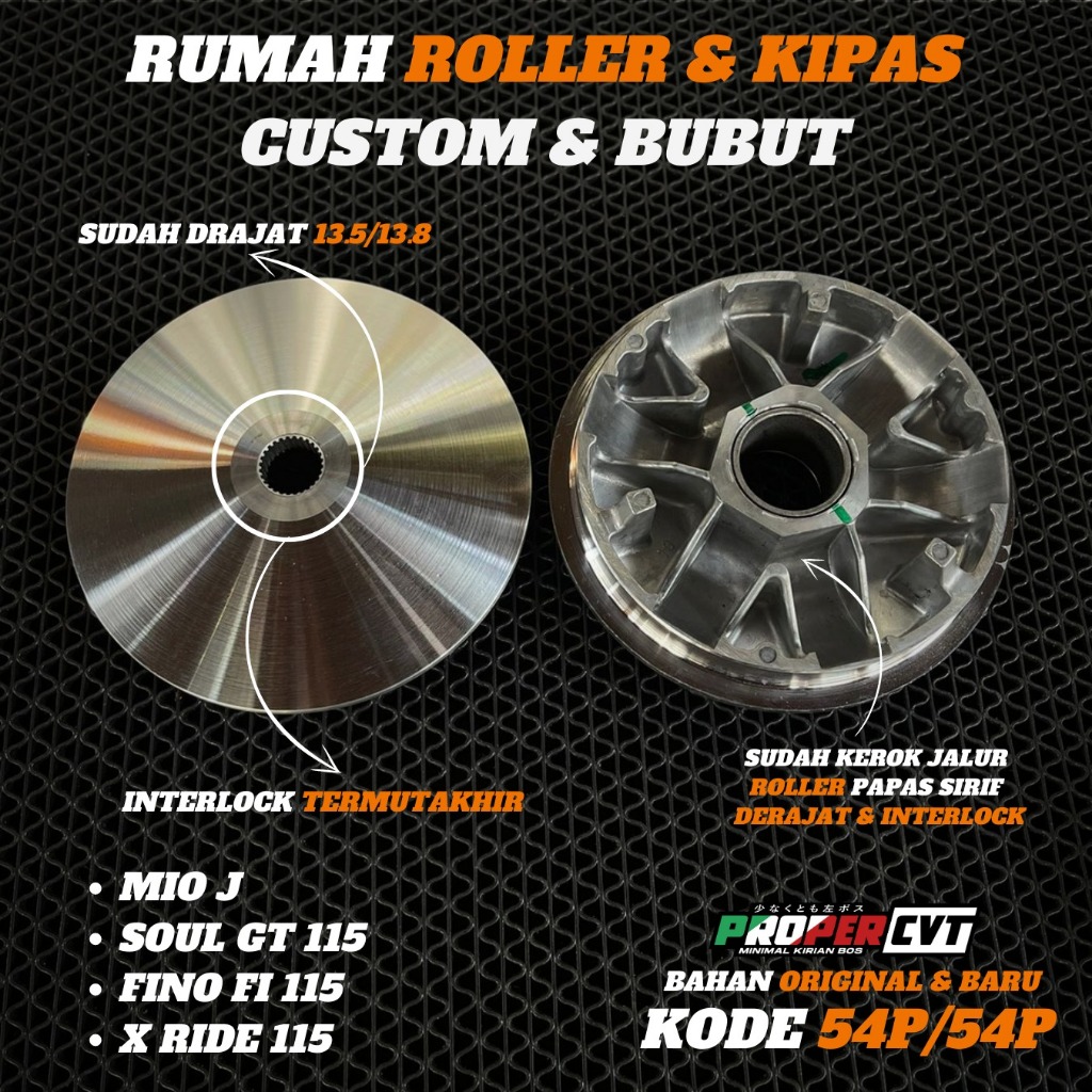 NEW PULLEY MIO J PULLEY YAMAHA XRIDE RUMAH ROLLER RACING MIO J RACING PULLEY MIO J FINO FI XRIDE