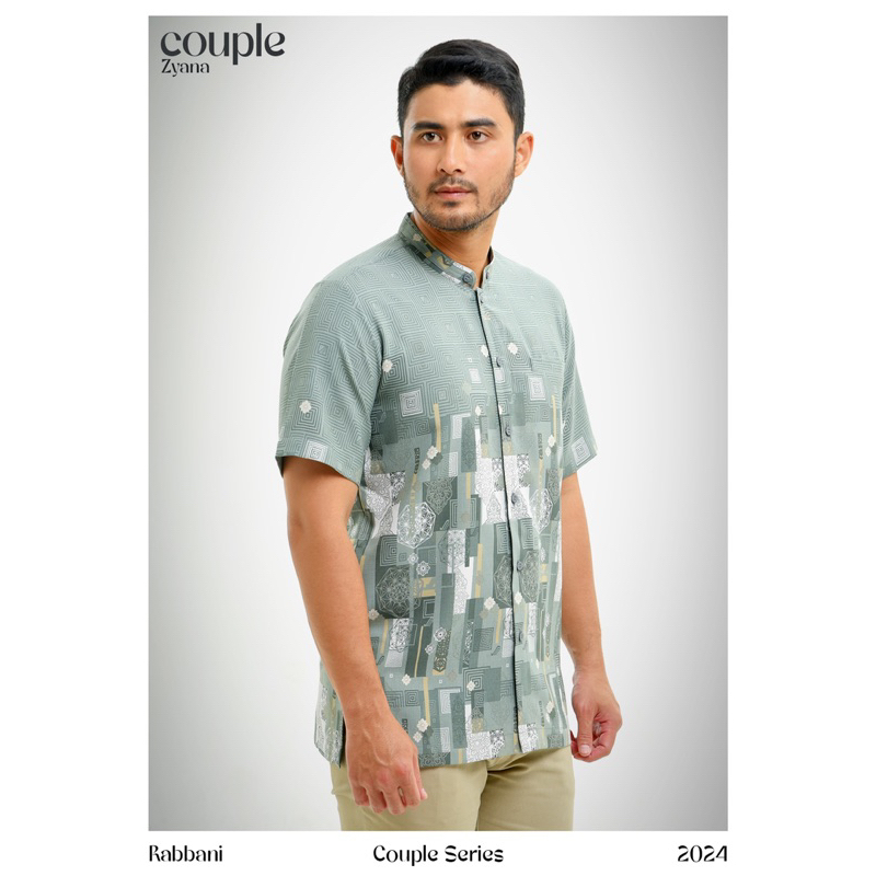 kemko couple zyana - kemko hatem pdk - baju koko rabbani abu - baju koko pendek - kemeja pria pendek