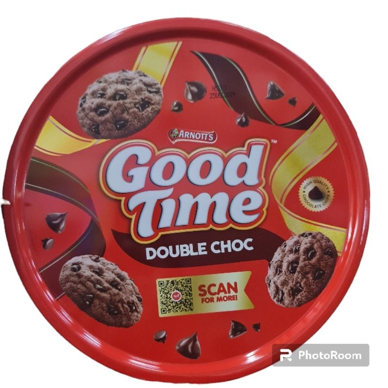 Good Time Kaleng 277g/ Arnotts Good Time Besar/ Good Time Cookies Kaleng
