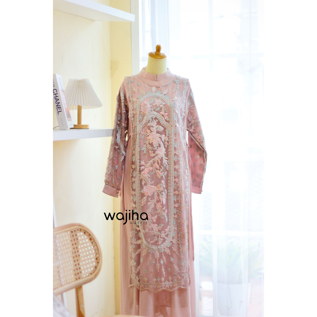 Wajiha Vanya Dress Kondangan Lebaran Gamis Wanita